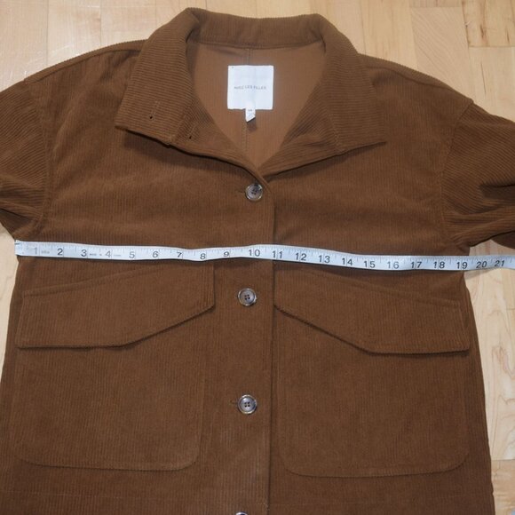 New! Anthropologie Women's XS Avec Les Filles Women's Corduroy Oversized Shacket - Picture 6 of 6
